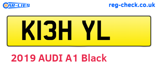 K13HYL are the vehicle registration plates.