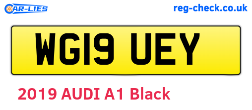 WG19UEY are the vehicle registration plates.