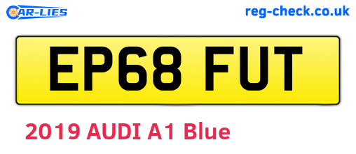 EP68FUT are the vehicle registration plates.