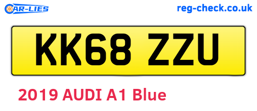 KK68ZZU are the vehicle registration plates.