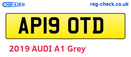 AP19OTD are the vehicle registration plates.