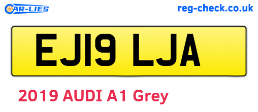 EJ19LJA are the vehicle registration plates.