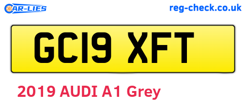 GC19XFT are the vehicle registration plates.