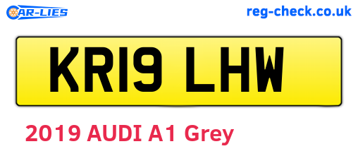 KR19LHW are the vehicle registration plates.