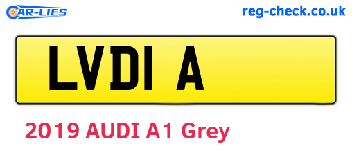 LVD1A are the vehicle registration plates.