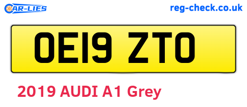 OE19ZTO are the vehicle registration plates.