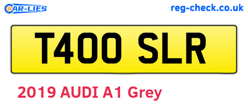 T400SLR are the vehicle registration plates.