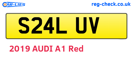 S24LUV are the vehicle registration plates.