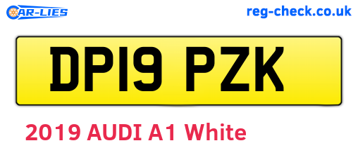 DP19PZK are the vehicle registration plates.