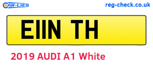 E11NTH are the vehicle registration plates.