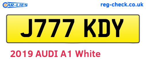 J777KDY are the vehicle registration plates.