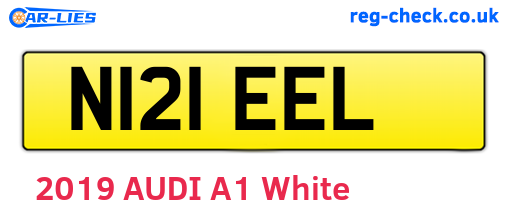 N121EEL are the vehicle registration plates.