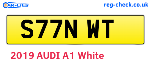 S77NWT are the vehicle registration plates.