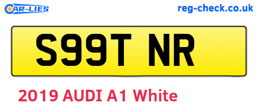 S99TNR are the vehicle registration plates.