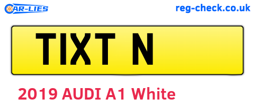 T1XTN are the vehicle registration plates.