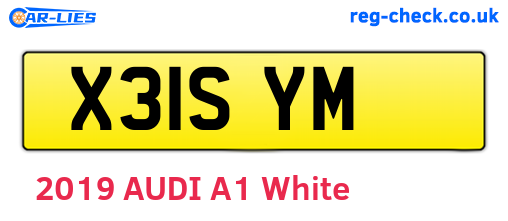 X31SYM are the vehicle registration plates.