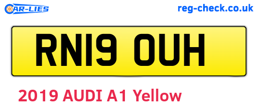 RN19OUH are the vehicle registration plates.