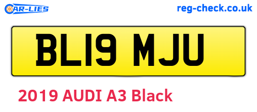 BL19MJU are the vehicle registration plates.