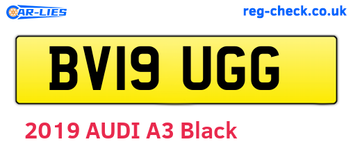 BV19UGG are the vehicle registration plates.