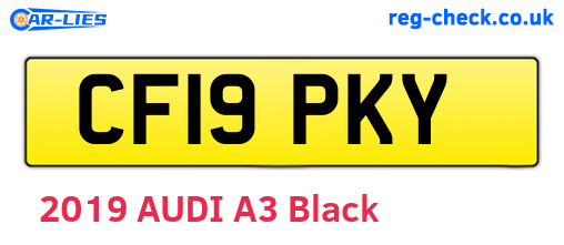 CF19PKY are the vehicle registration plates.