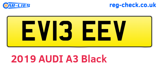 EV13EEV are the vehicle registration plates.