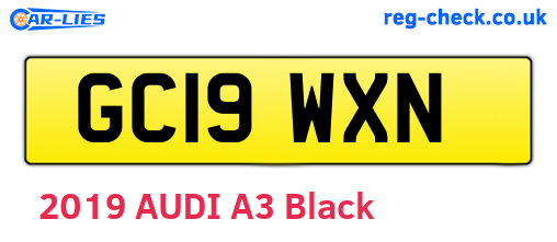 GC19WXN are the vehicle registration plates.