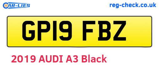 GP19FBZ are the vehicle registration plates.