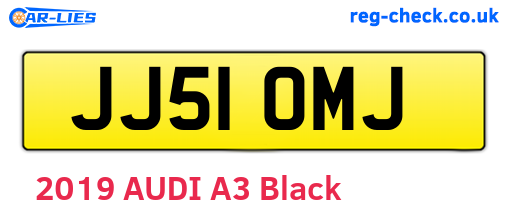 JJ51OMJ are the vehicle registration plates.