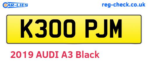 K300PJM are the vehicle registration plates.