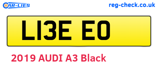 L13EEO are the vehicle registration plates.