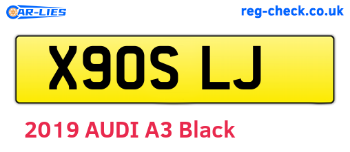 X90SLJ are the vehicle registration plates.