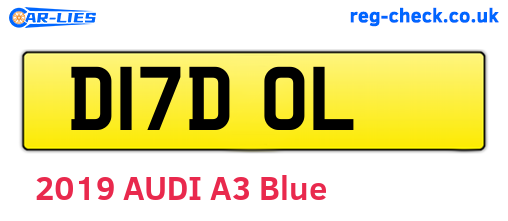 D17DOL are the vehicle registration plates.