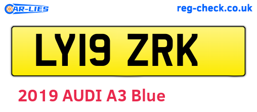 LY19ZRK are the vehicle registration plates.
