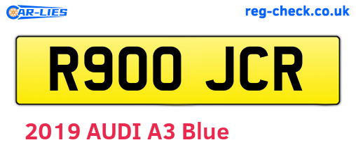 R900JCR are the vehicle registration plates.