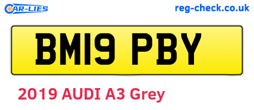 BM19PBY are the vehicle registration plates.
