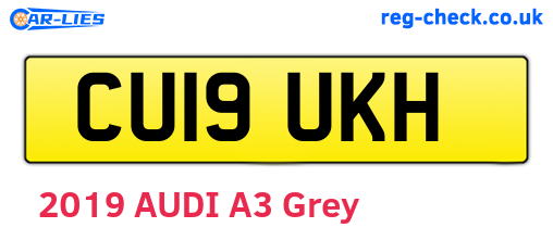 CU19UKH are the vehicle registration plates.