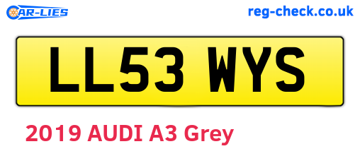 LL53WYS are the vehicle registration plates.