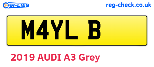 M4YLB are the vehicle registration plates.