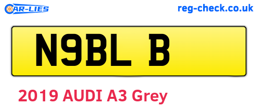 N9BLB are the vehicle registration plates.