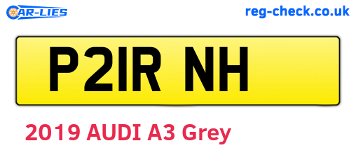 P21RNH are the vehicle registration plates.