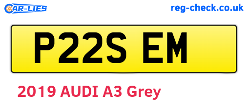 P22SEM are the vehicle registration plates.