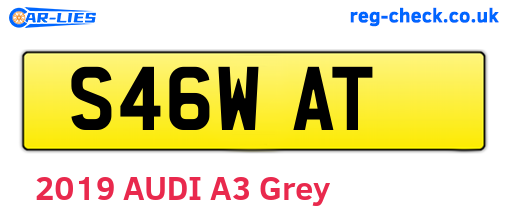 S46WAT are the vehicle registration plates.