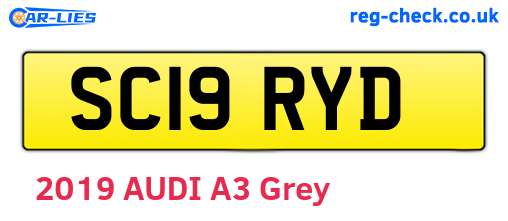 SC19RYD are the vehicle registration plates.