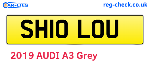 SH10LOU are the vehicle registration plates.