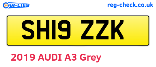 SH19ZZK are the vehicle registration plates.