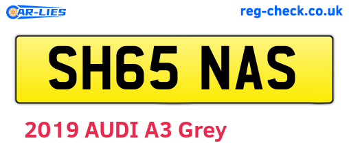 SH65NAS are the vehicle registration plates.