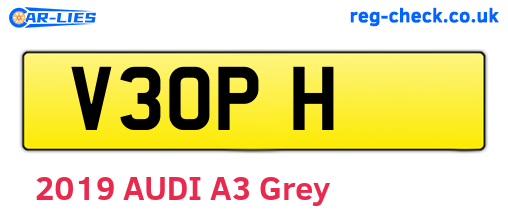 V3OPH are the vehicle registration plates.
