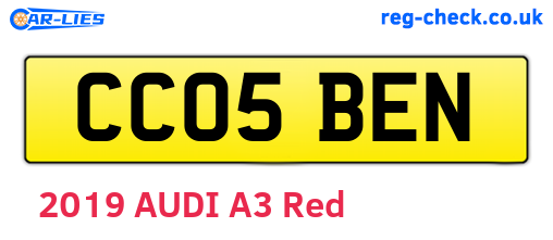 CC05BEN are the vehicle registration plates.