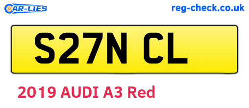 S27NCL are the vehicle registration plates.