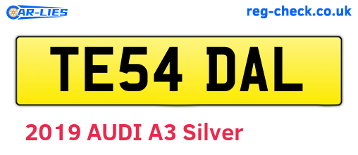 TE54DAL are the vehicle registration plates.